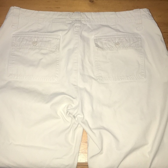 Eddie Bauer Cropped Tan Pants 10 - Picture 2 of 5